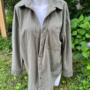 Corduroy Button Down Shirt